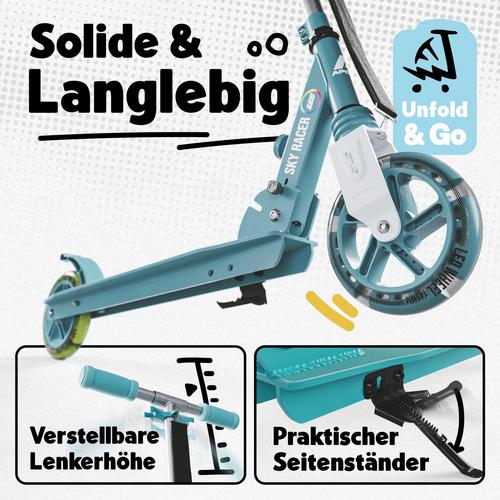 Rückansicht von Apollo Scooter Skyracer Scooter mint