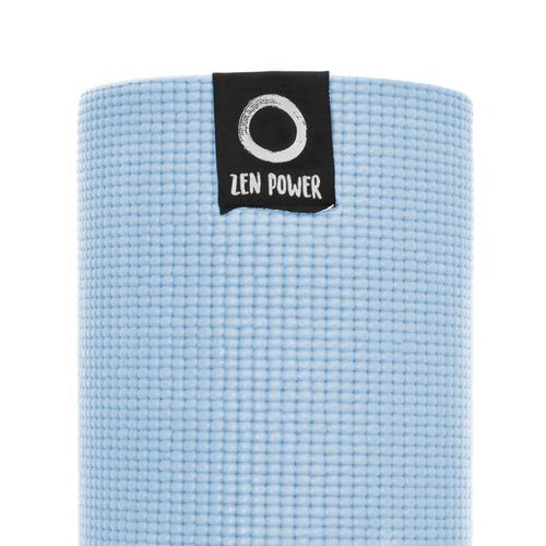 Rückansicht von ZenPower We Love Yoga 183x60x0,6 cm Matte hellblau