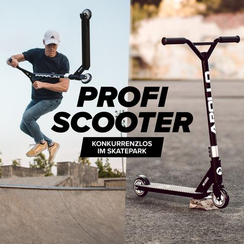 Rückansicht von Apollo Genius Pro 4.0 Scooter schwarz-silber
