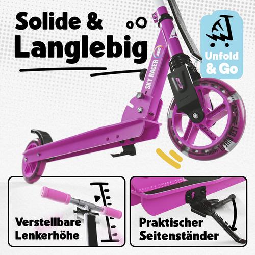 Rückansicht von Apollo Scooter Skyracer Scooter rot