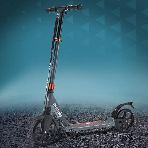 Rückansicht von Apollo Spectre Pro Scooter grau-rot