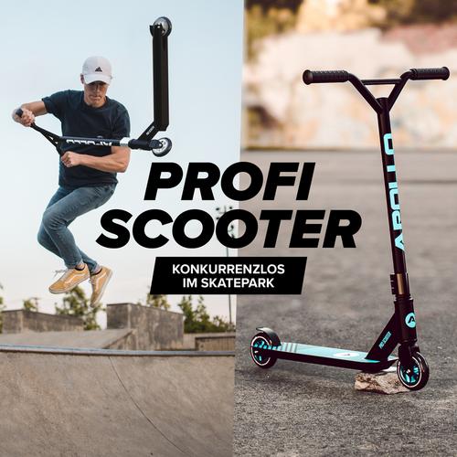 Rückansicht von Apollo Genius Pro 4.0 Scooter schwarz-blau