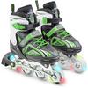 Apollo Super Blades LED Inline-Skates - gr&uuml;n