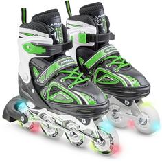 Apollo Super Blades LED Inline-Skates grün