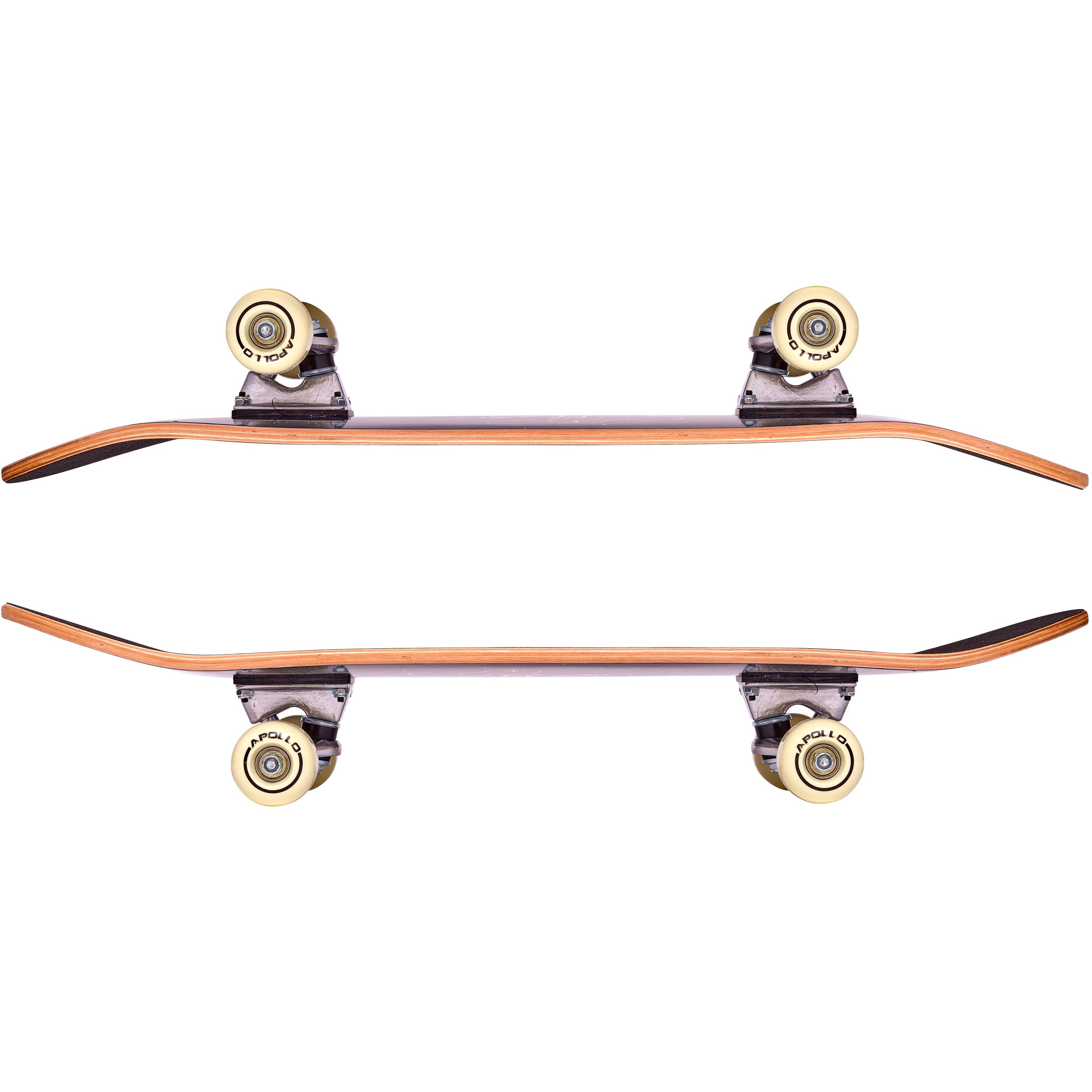 Space Skateboard Mit Blinkenden Rädern - 43,2cm Holz Deck