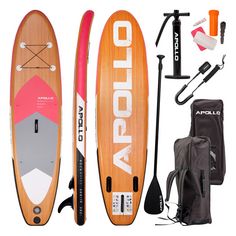 Apollo SUP Wood Pink SUP Board holz/pink