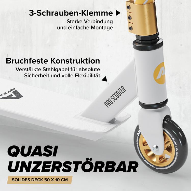 Apollo Apollo Genius Pro 4.0 Scooter - wei&szlig;-gold - 3 | SportScheck