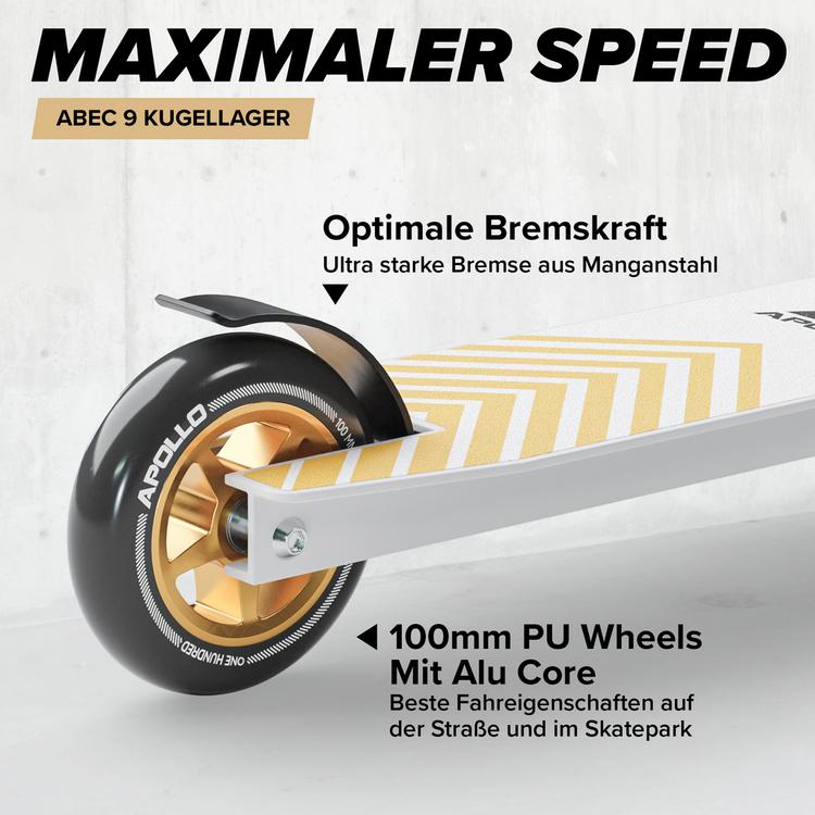Apollo Apollo Genius Pro 4.0 Scooter - wei&szlig;-gold - 4 | SportScheck