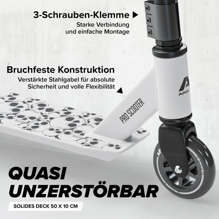Apollo Apollo Genius Pro 4.0 Scooter - skull-wei&szlig; - 3 | SportScheck