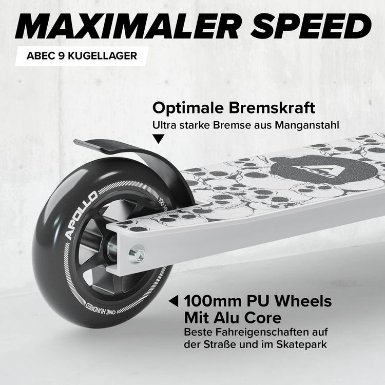 Apollo Apollo Genius Pro 4.0 Scooter - skull-wei&szlig; - 4 | SportScheck
