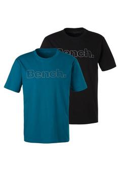 Bench T-Shirt T-Shirt Herren petrol, schwarz