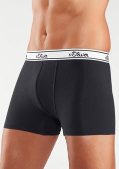 Rückansicht von S.OLIVER Boxer Boxershorts Herren schwarz