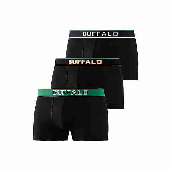 Buffalo Boxer Boxershorts Herren schwarz-navy, schwarz, schwarz-grün
