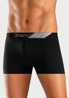 Rückansicht von Bench Boxer Boxershorts Herren schwarz