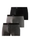BRUNO BANANI Boxer Unterhose Herren - schwarz - grau
