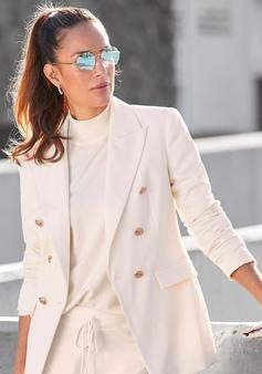 Rückansicht von Lascana Strickpullover Strickpullover Damen creme