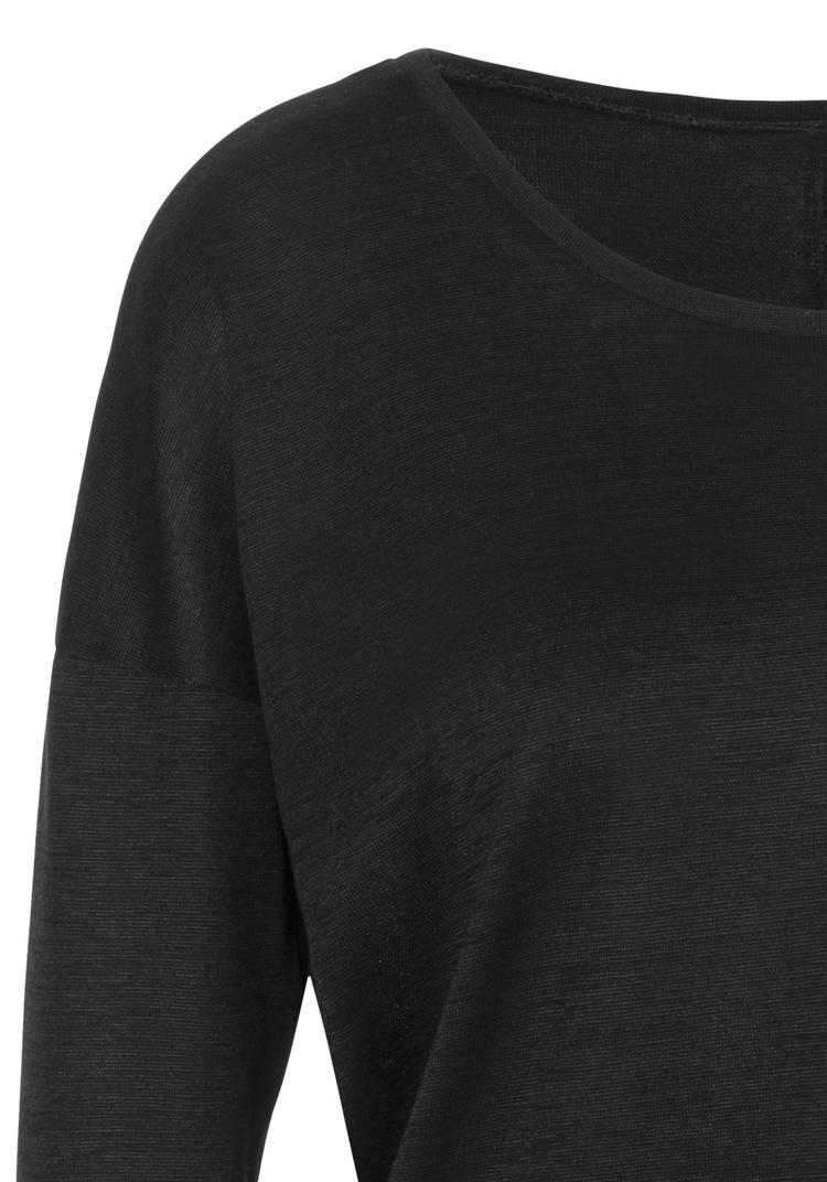 Lascana Lascana 3/4-Arm-Shirt Longshirt Damen - schwarz - 0 | SportScheck