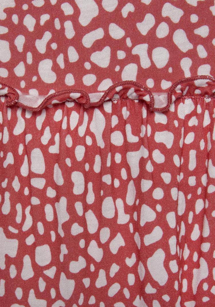 BEACH TIME BEACH TIME Druckkleid Kurzarmkleid Damen - rot-wei&szlig;-bedruckt - 1 | SportScheck