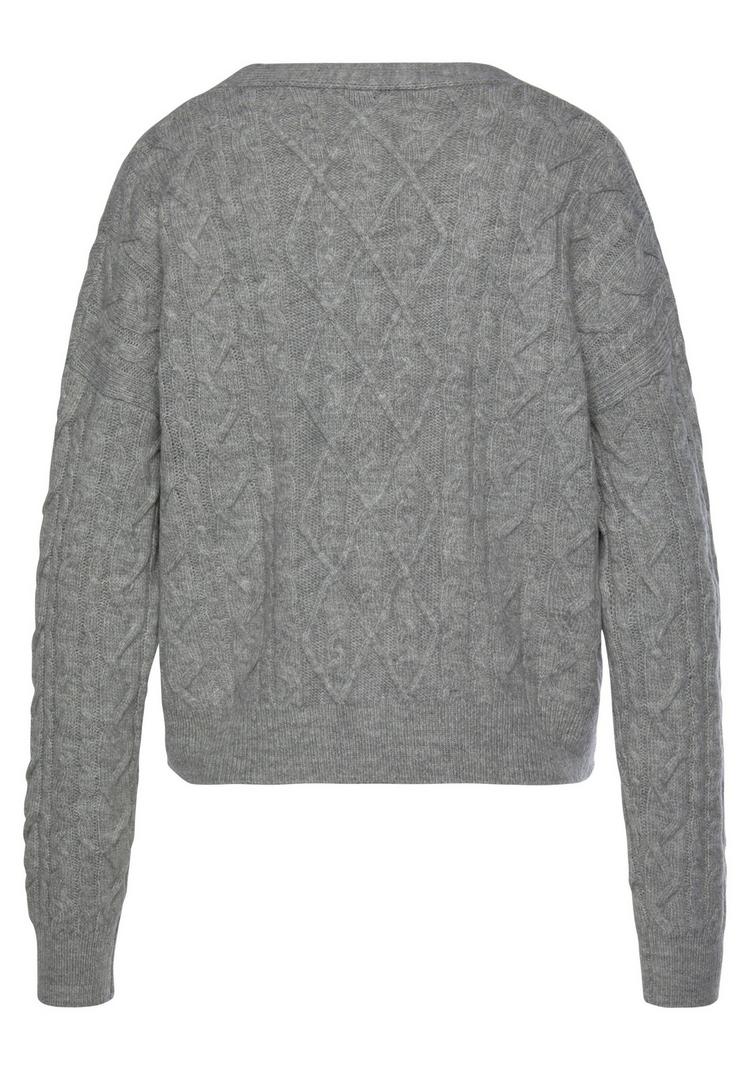 Lascana Lascana Strickjacke Strickjacke Damen - grau-meliert - 0 | SportScheck