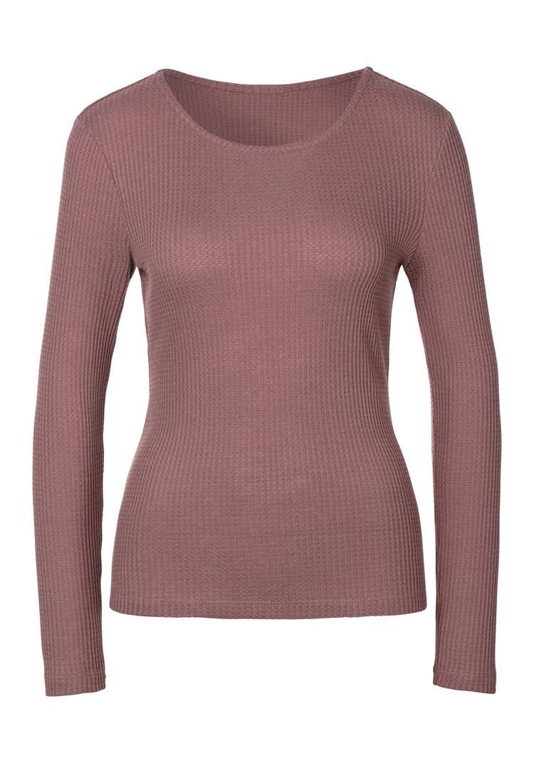 Lascana Lascana Langarmshirt Langarmshirt Damen - mauve - 2 | SportScheck