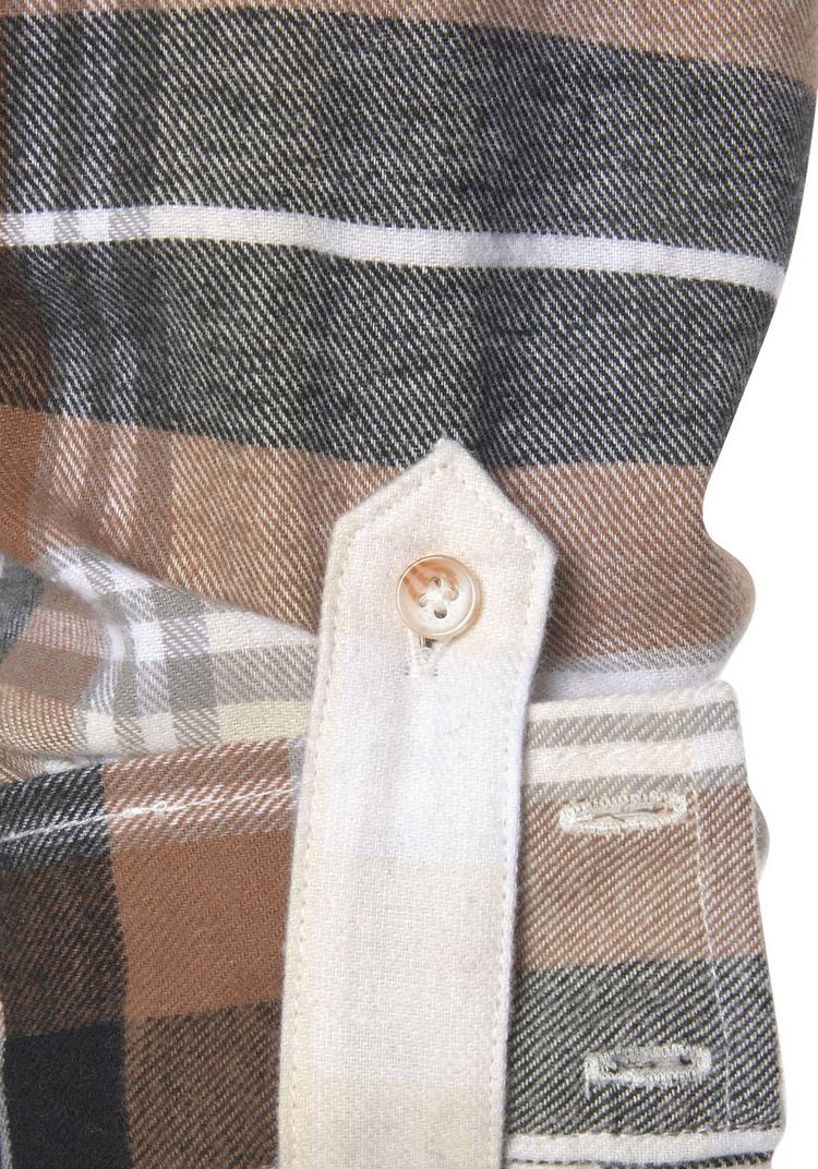 Buffalo Buffalo Hemdbluse Kurzarmbluse Damen - braun-creme-kariert - 0 | SportScheck