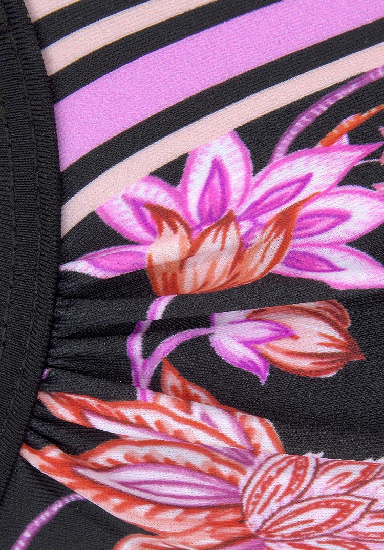 Lascana Lascana B&uuml;gel-Bikini-Top Bikini Oberteil Damen - schwarz-pink - 0 | SportScheck