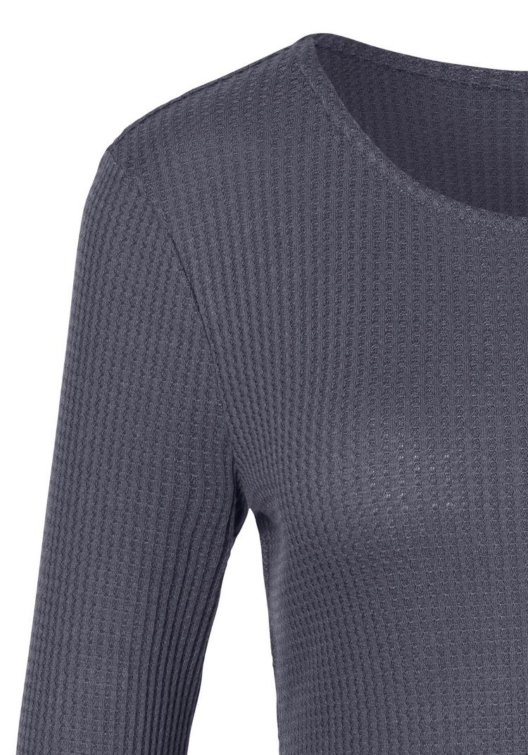 Lascana Lascana Langarmshirt Langarmshirt Damen - navy - 3 | SportScheck