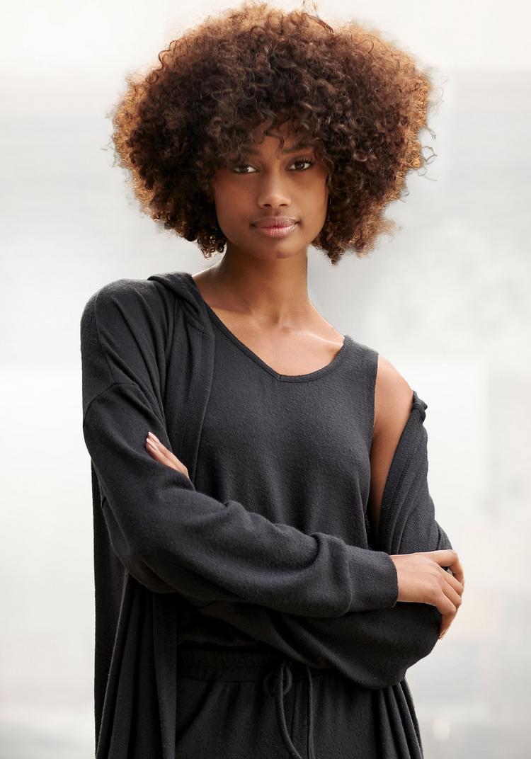 Lascana Lascana Stricktop Spaghettitop Damen - schwarz - 0 | SportScheck