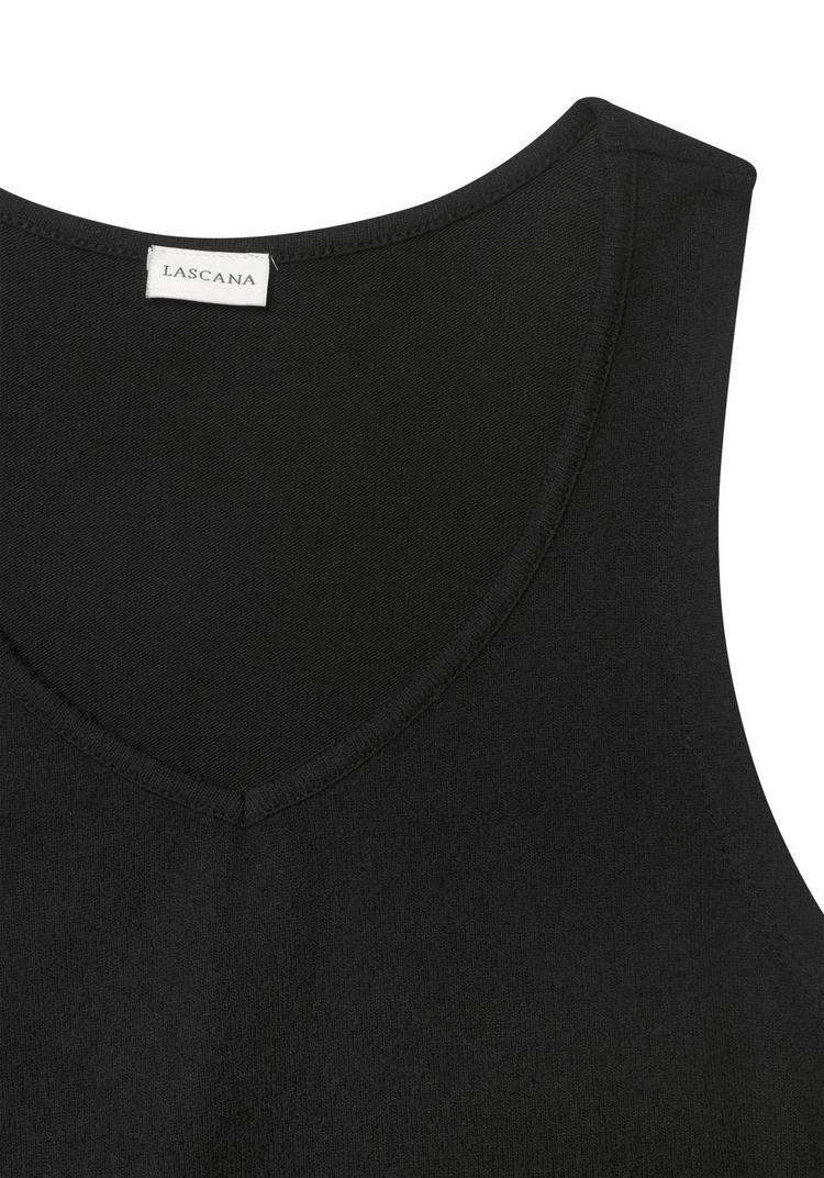 Lascana Lascana Stricktop Spaghettitop Damen - schwarz - 0 | SportScheck