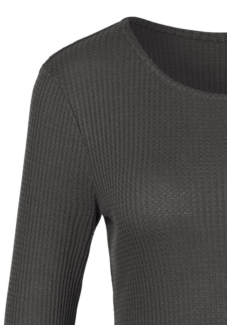 Lascana Lascana Langarmshirt Langarmshirt Damen - anthrazit - 3 | SportScheck