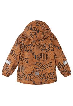 Rückansicht von reima Maunu Winterjacke Kinder Cinnamon brown