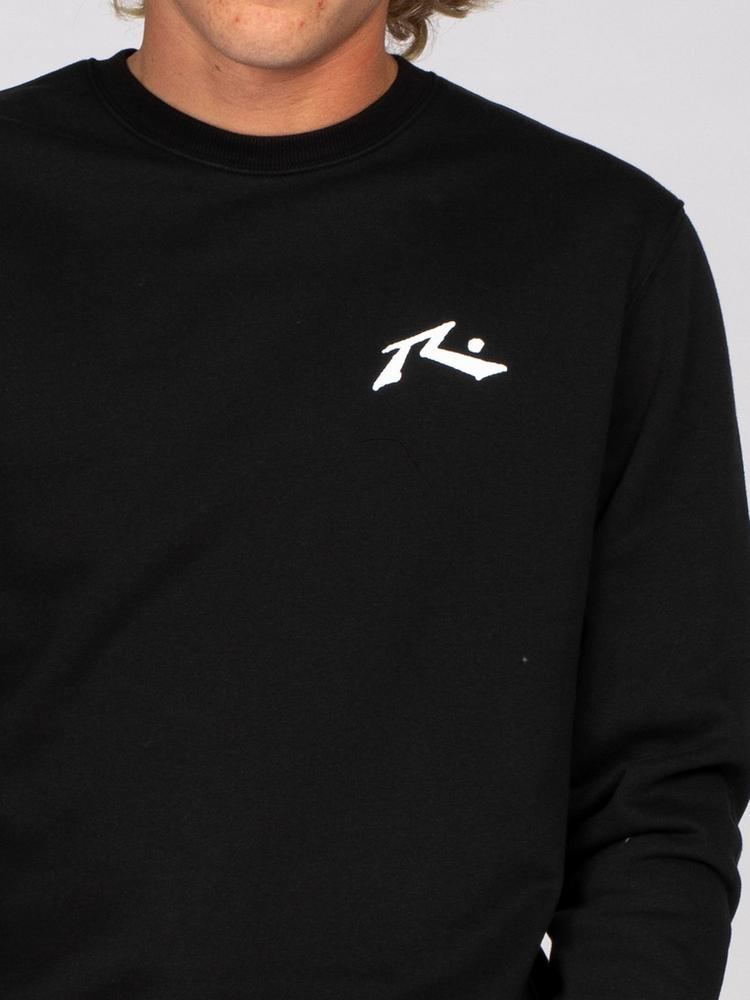 RUSTY RUSTY ONE HIT WONDER CREW FLEECE Rundhalspullover Herren - Black - 4 | SportScheck