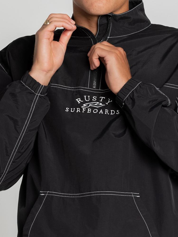 RUSTY RUSTY CORE DIVISION 1/4 ZIP JACKET Jacke Herren - Washed Black - 5 | SportScheck