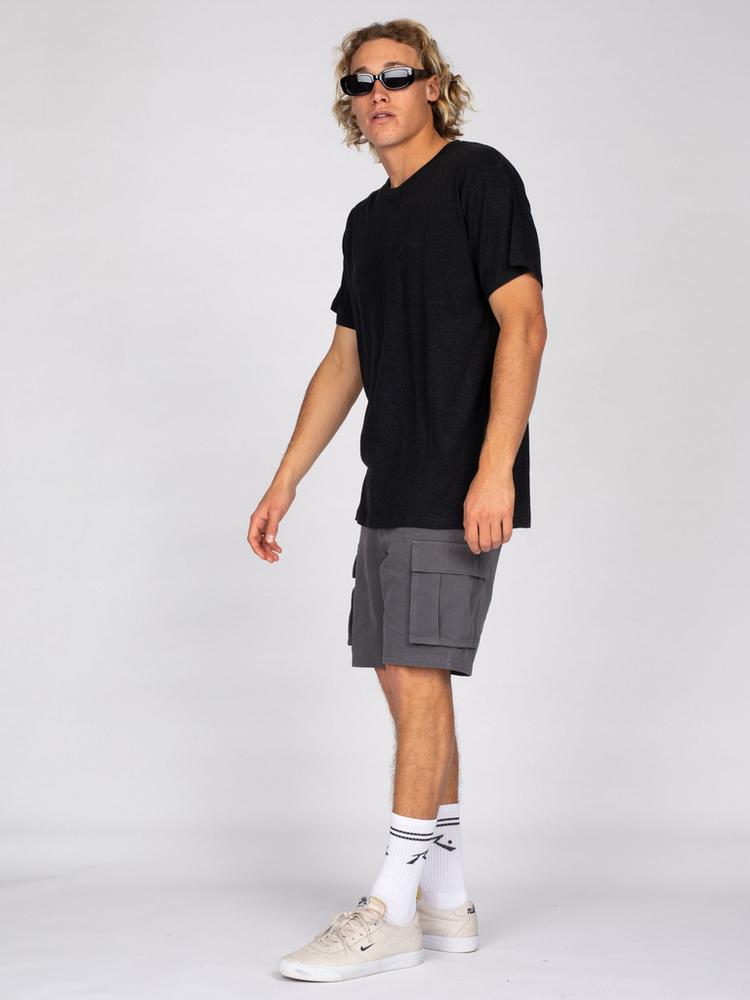 RUSTY RUSTY ONE HIT HEMP SHORT SLEEVE TEE T-Shirt Herren - Charcoal - 3 | SportScheck