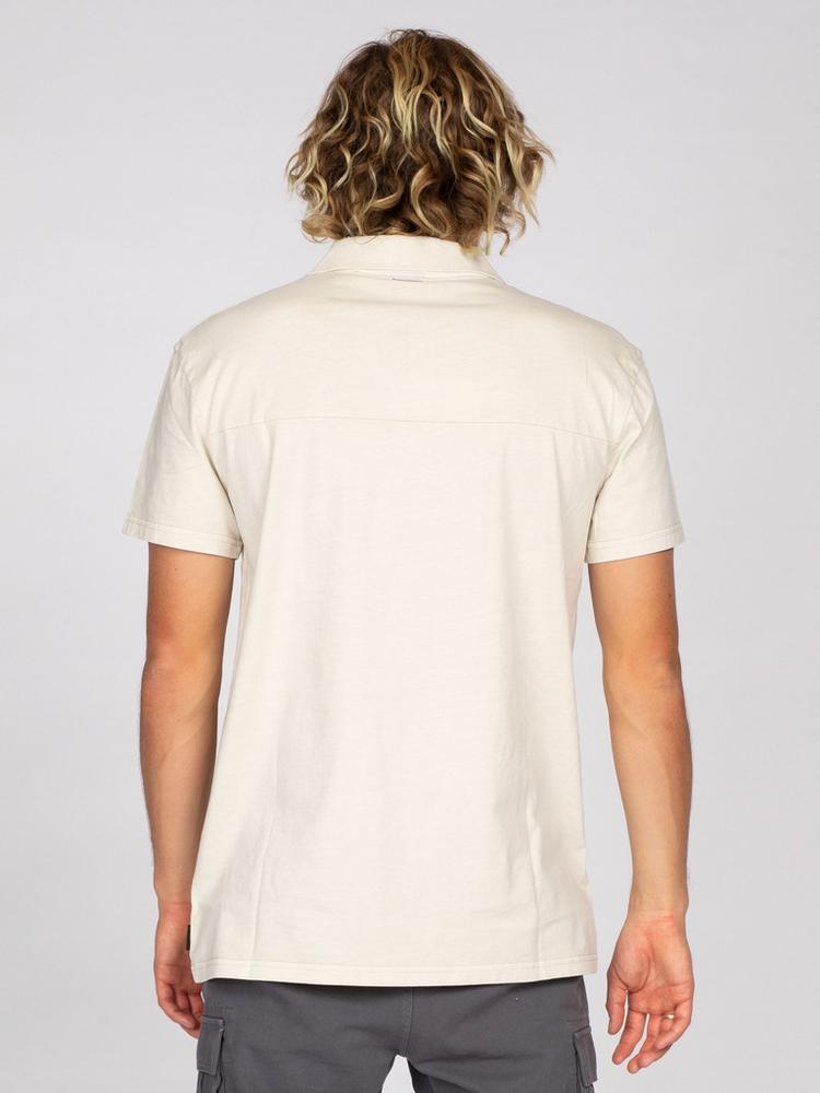 RUSTY RUSTY COMP WASH SHORT SLEEVE POLO Poloshirt Herren - Pumice Stone - 2 | SportScheck