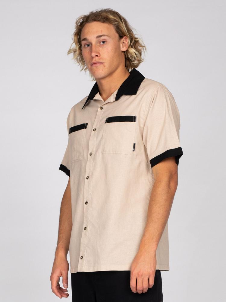 RUSTY RUSTY TRUCK STOP SHORT SLEEVE SHIRT Kurzarmhemd Herren - Pumice Stone - 2 | SportScheck