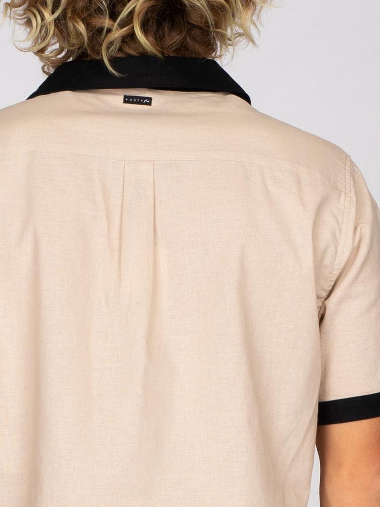 RUSTY RUSTY TRUCK STOP SHORT SLEEVE SHIRT Kurzarmhemd Herren - Pumice Stone - 5 | SportScheck