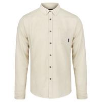 RUSTY OVERTONE LONG SLEEVE LINEN SHIRT Langarmhemd Herren - Ecru