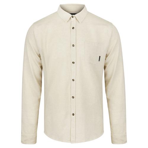 RUSTY OVERTONE LONG SLEEVE LINEN SHIRT Langarmhemd Herren