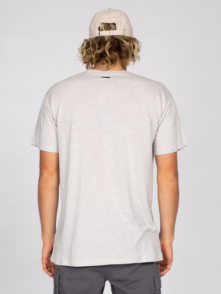 RUSTY RUSTY ONE HIT HEMP SHORT SLEEVE TEE T-Shirt Herren - Oyster Gray - 1 | SportScheck