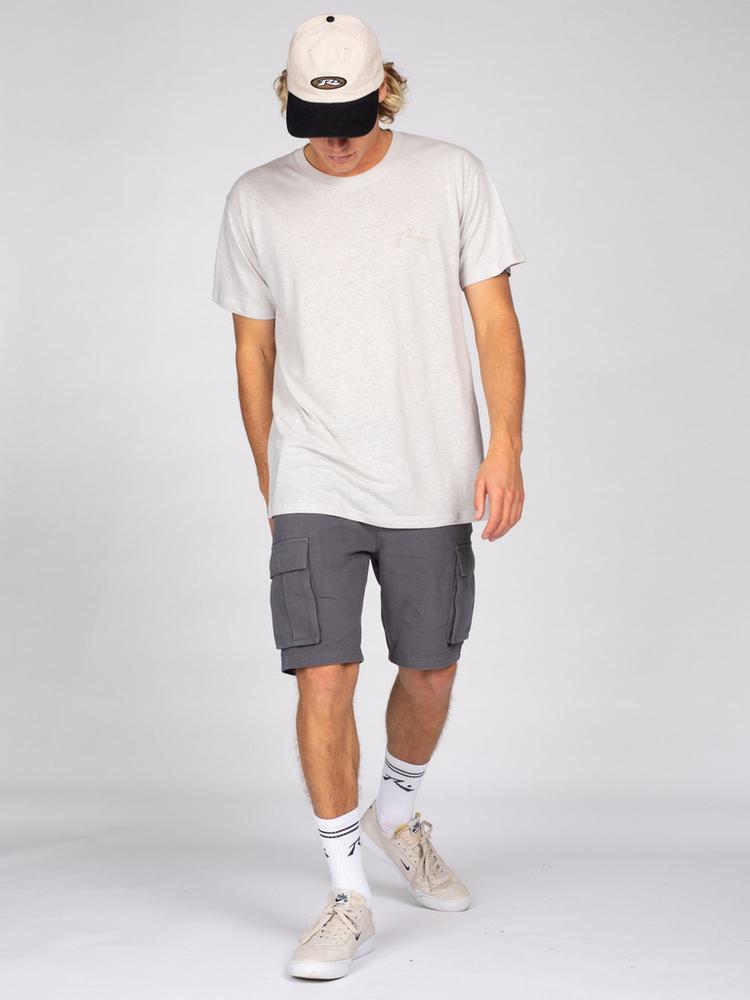 RUSTY RUSTY ONE HIT HEMP SHORT SLEEVE TEE T-Shirt Herren - Oyster Gray - 3 | SportScheck