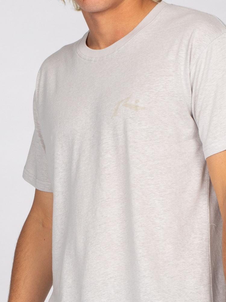 RUSTY RUSTY ONE HIT HEMP SHORT SLEEVE TEE T-Shirt Herren - Oyster Gray - 4 | SportScheck