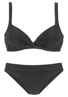 Lascana Triangel-Bikini Bikini Set Damen schwarz