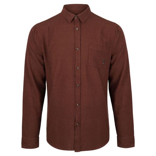 RUSTY OVERTONE LONG SLEEVE LINEN SHIRT Langarmhemd Herren