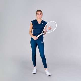 BIDI BADU Bella 2.0 Tech V-Neck Tee Tennisshirt Damen dunkelblau