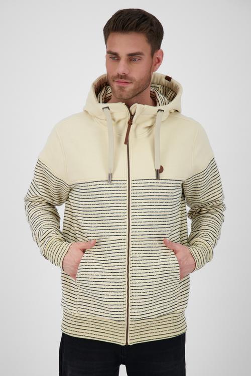 Rückansicht von ALIFE AND KICKIN HurricaneAK B Sweatjacke Herren creme melange