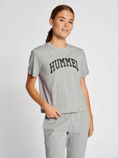 Rückansicht von hummel hmlIC GILL LOOSE T-SHIRT T-Shirt Damen GREY MELANGE