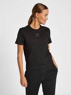 Rückansicht von hummel hmlICONS WOMAN T-SHIRT T-Shirt Damen BLACK