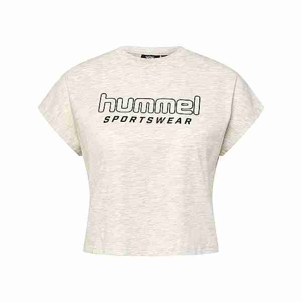 hummel hmlLGC JUNE CROPPED T-SHIRT T-Shirt Damen TOFU MELANGE