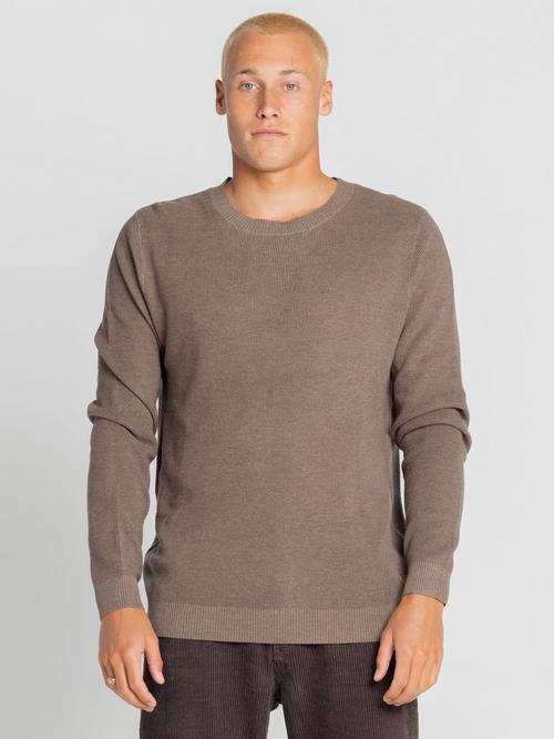 Rückansicht von RUSTY CRADLE LIGHTWEIGHT CREW KNIT Strickpullover Herren Falcon